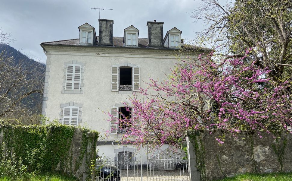 Handsome Empire Style Manor House with Beautiful Mountain Views, 30 minutes from Pau.